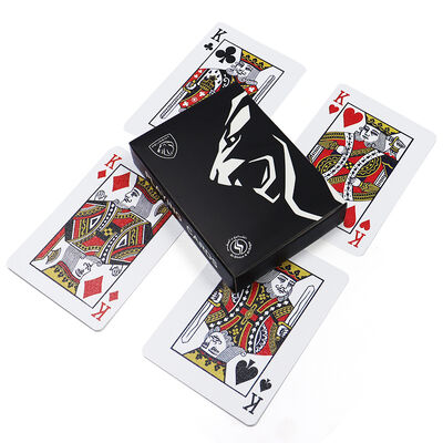 Custom Printing Design Schwarze Spielkarten Personalisierte Pokerkarten mit individueller Größe
