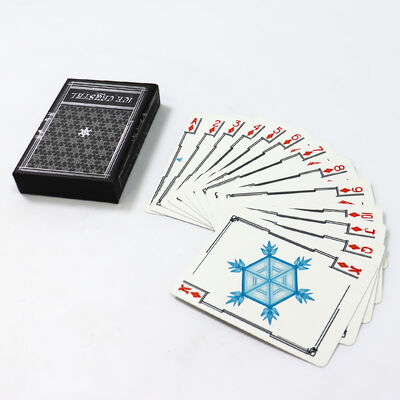 320 g/m² schwarzes Kernpapier Spielkarten mit individuellem Design-Logo in 57x87mm Größe