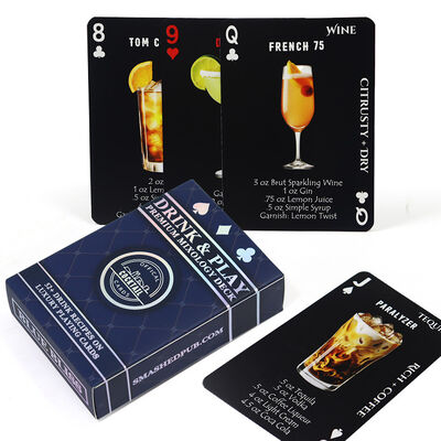 Anpassbare Größe Umweltschonende personalisierte Pokerkarten mit Großhandelsoption für Werbung und Spiele