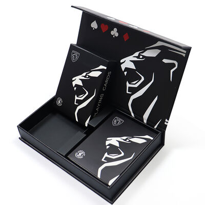 Umweltfreundliche, maßgeschneiderte Spielkarten mit Doppelbox-Set und maßgeschneiderter Verpackung für Werbeaktivitäten