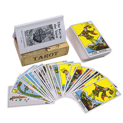 Fabrikgedruckte Hexe Tarot Orakel Kartenhandbuch Custom Classic 78 Tarotkarten auf Lager Online Verkauf Cartas De Tarot