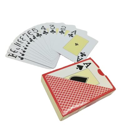 Maßgeschneiderte Pokerdecks aus 100 % Kunststoff in Jumbo-Indexgröße, Herstellung wasserdichter PVC-Spielkarten, Casino-Versorgung
