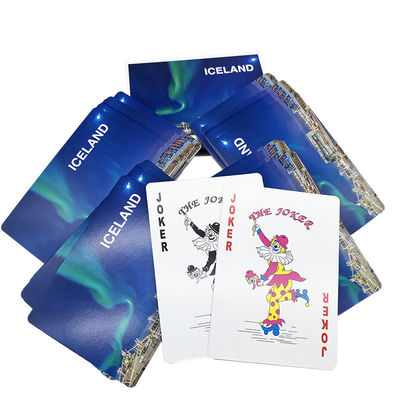 57*87mm kundenspezifische Spielkarten Front And Back, personifizierte riesige Brücken-Karten