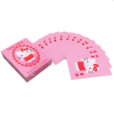Spielkarteplattform nach Maß der rosa weißen Karte Hello Kitty