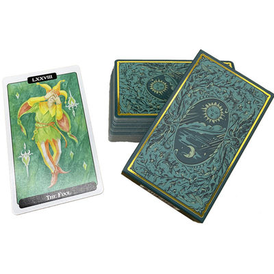 63*88mm bedruckbare matte runde Ecke der Tarock-Karten grüne Farb