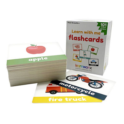 Lackierung, Flashcards für Kleinkinder lernend