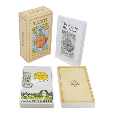 Kundenspezifische Druck-Mini Tarot Cards With Guidebook-Lackoberfläche